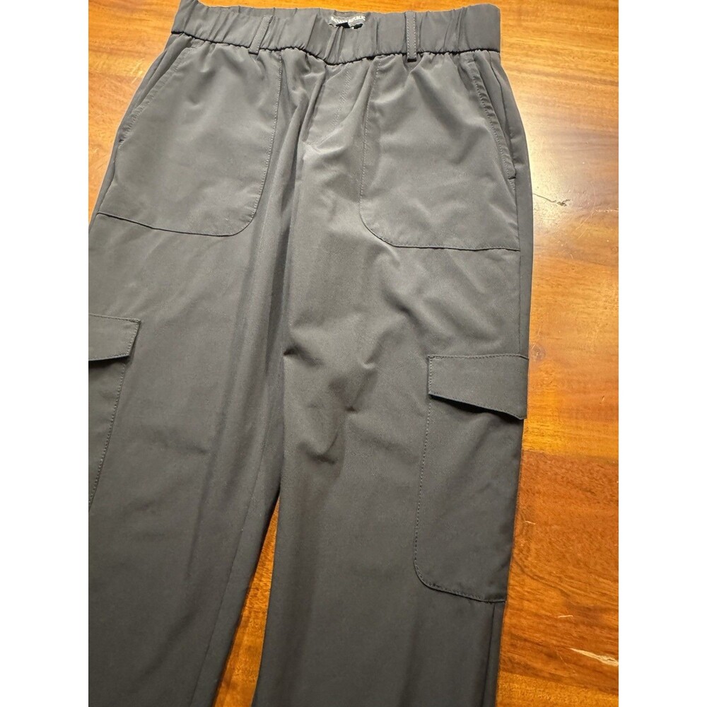 Banana Republic Womens Black Tech Stretch Pull On Ankle Higher Pants Sz XS - Picture 2 of 9